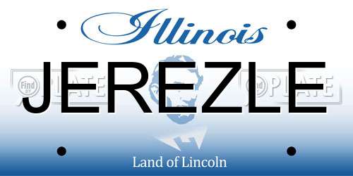 JEREZLE Illinois License Plate