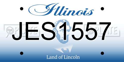JES1557 Illinois License Plate