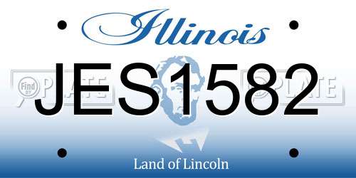 JES1582 Illinois License Plate