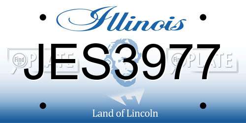 JES3977 Illinois License Plate