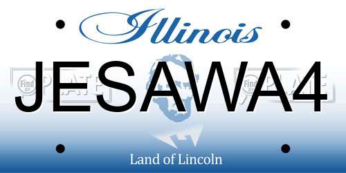 JESAWA4 Illinois License Plate