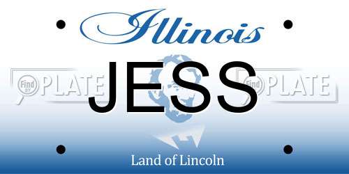 JESS Illinois License Plate