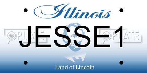 JESSE1 Illinois License Plate