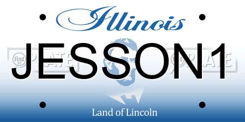 JESSON1 Illinois License Plate