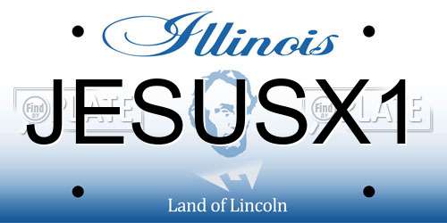 JESUSX1 Illinois License Plate