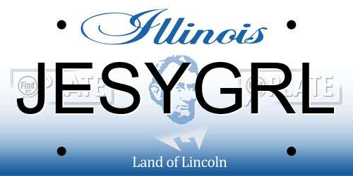 JESYGRL Illinois License Plate