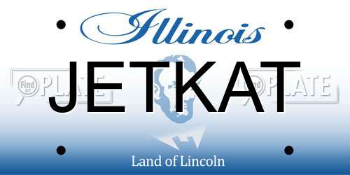 JETKAT Illinois License Plate