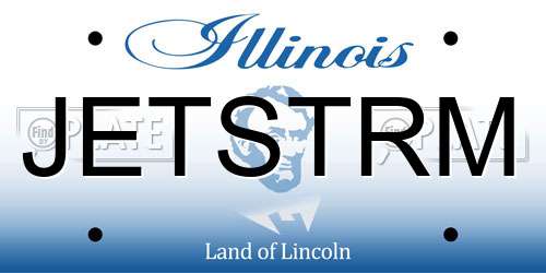 JETSTRM Illinois License Plate