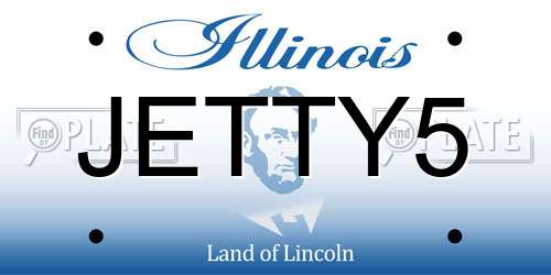 JETTY5 Illinois License Plate