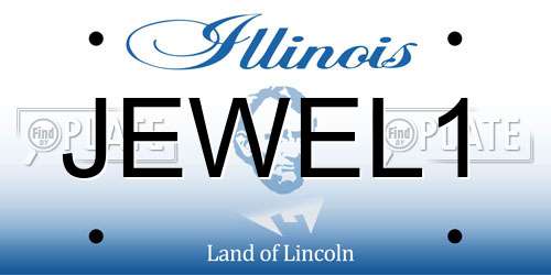 JEWEL1 Illinois License Plate