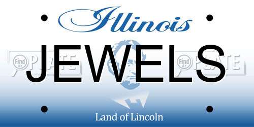 JEWELS Illinois License Plate