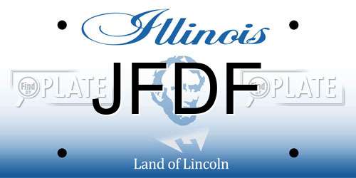 JFDF Illinois License Plate