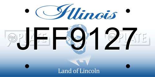 JFF9127 Illinois License Plate