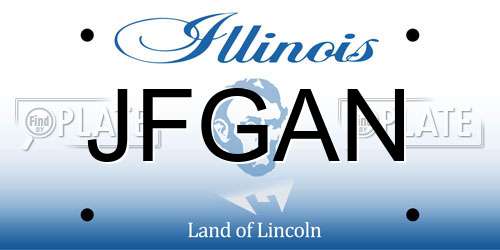 JFGAN Illinois License Plate