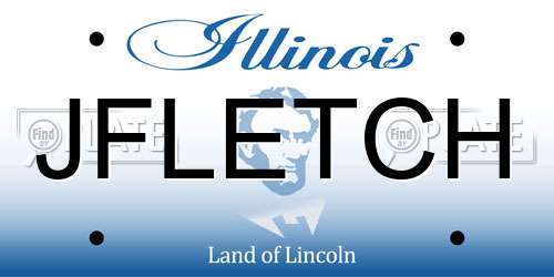 JFLETCH Illinois License Plate