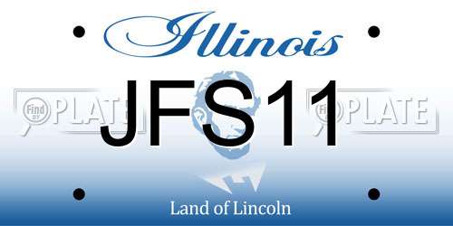JFS11 Illinois License Plate