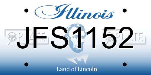 JFS1152 Illinois License Plate