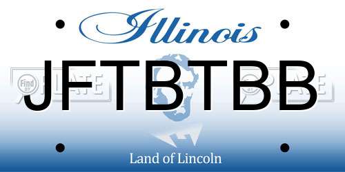 JFTBTBB Illinois License Plate