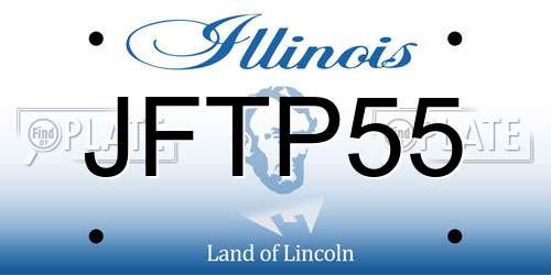 JFTP55 Illinois License Plate