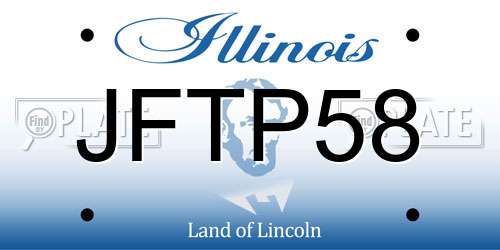 JFTP58 Illinois License Plate