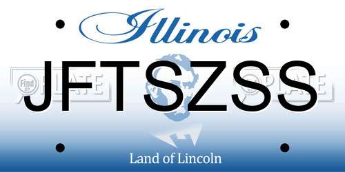 JFTSZSS Illinois License Plate