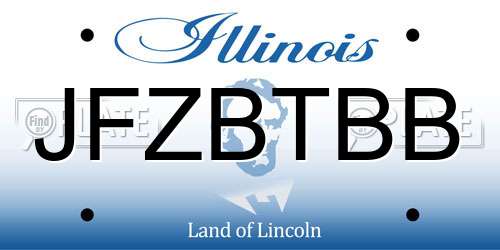 JFZBTBB Illinois License Plate