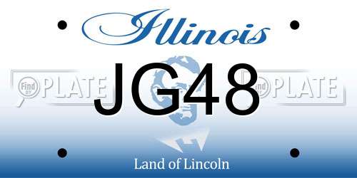JG48 Illinois License Plate