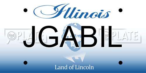 JGABIL Illinois License Plate
