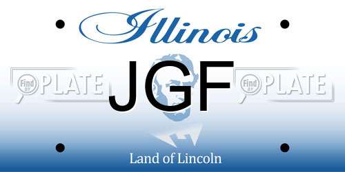 JGF Illinois License Plate