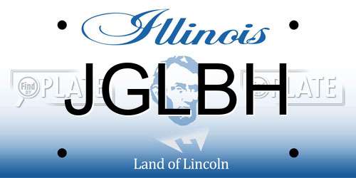 JGLBH Illinois License Plate