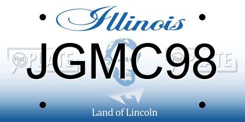 JGMC98 Illinois License Plate