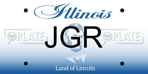 JGR Illinois License Plate