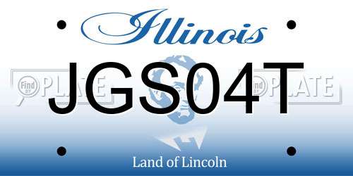 JGS04T Illinois License Plate