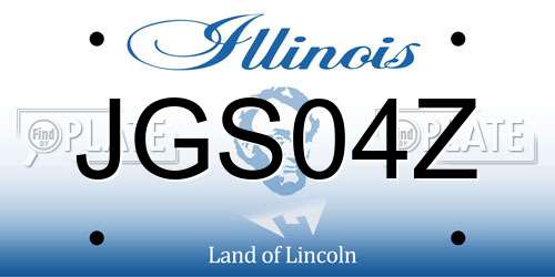 JGS04Z Illinois License Plate