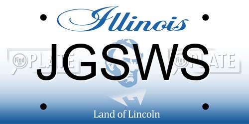 JGSWS Illinois License Plate