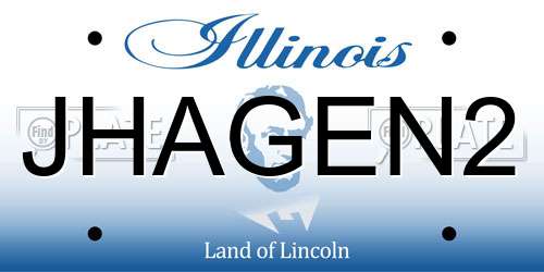 JHAGEN2 Illinois License Plate