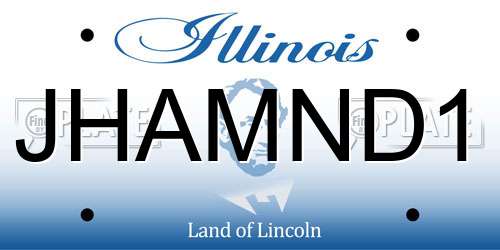 JHAMND1 Illinois License Plate