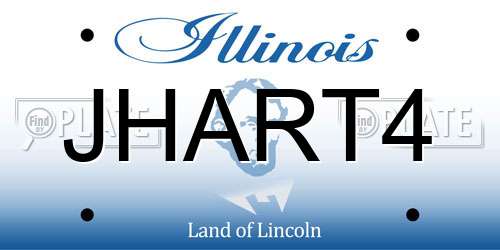 JHART4 Illinois License Plate