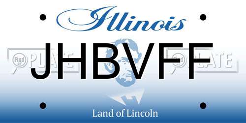 JHBVFF Illinois License Plate