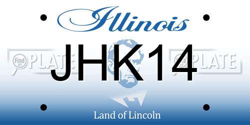 JHK14 Illinois License Plate