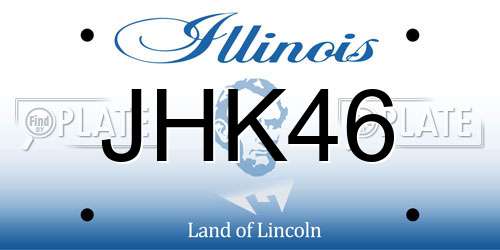 JHK46 Illinois License Plate