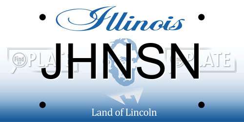 JHNSN Illinois License Plate