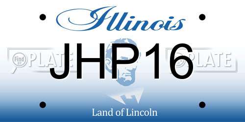 JHP16 Illinois License Plate