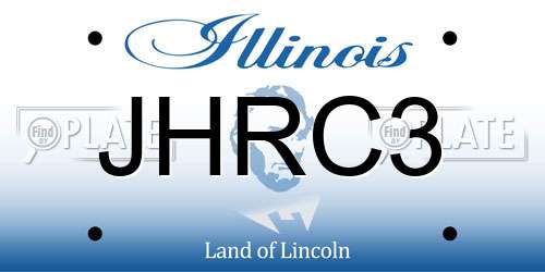 JHRC3 Illinois License Plate