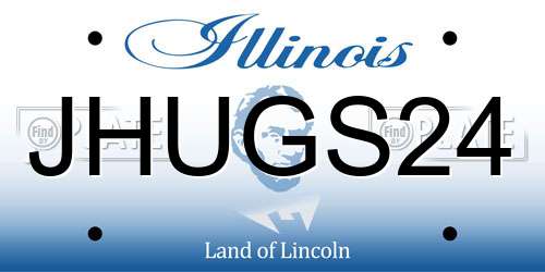 JHUGS24 Illinois License Plate