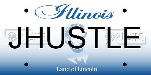 JHUSTLE Illinois License Plate