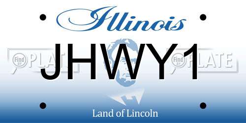 JHWY1 Illinois License Plate