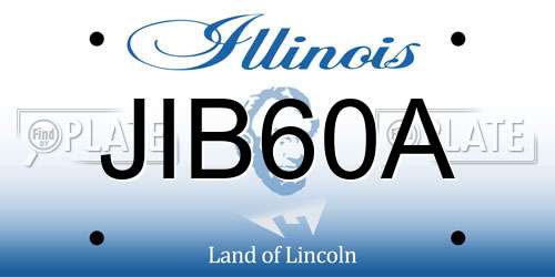 JIB60A Illinois License Plate