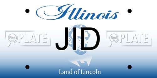 JID Illinois License Plate