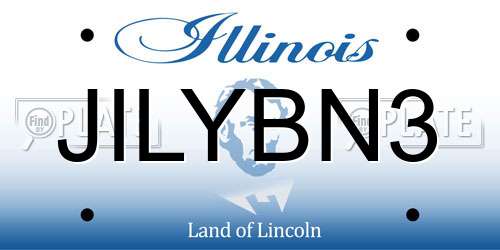 JILYBN3 Illinois License Plate